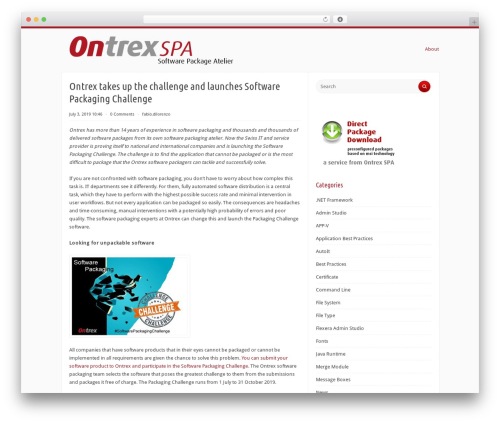 Radius WordPress theme - spablog.ontrex.ch