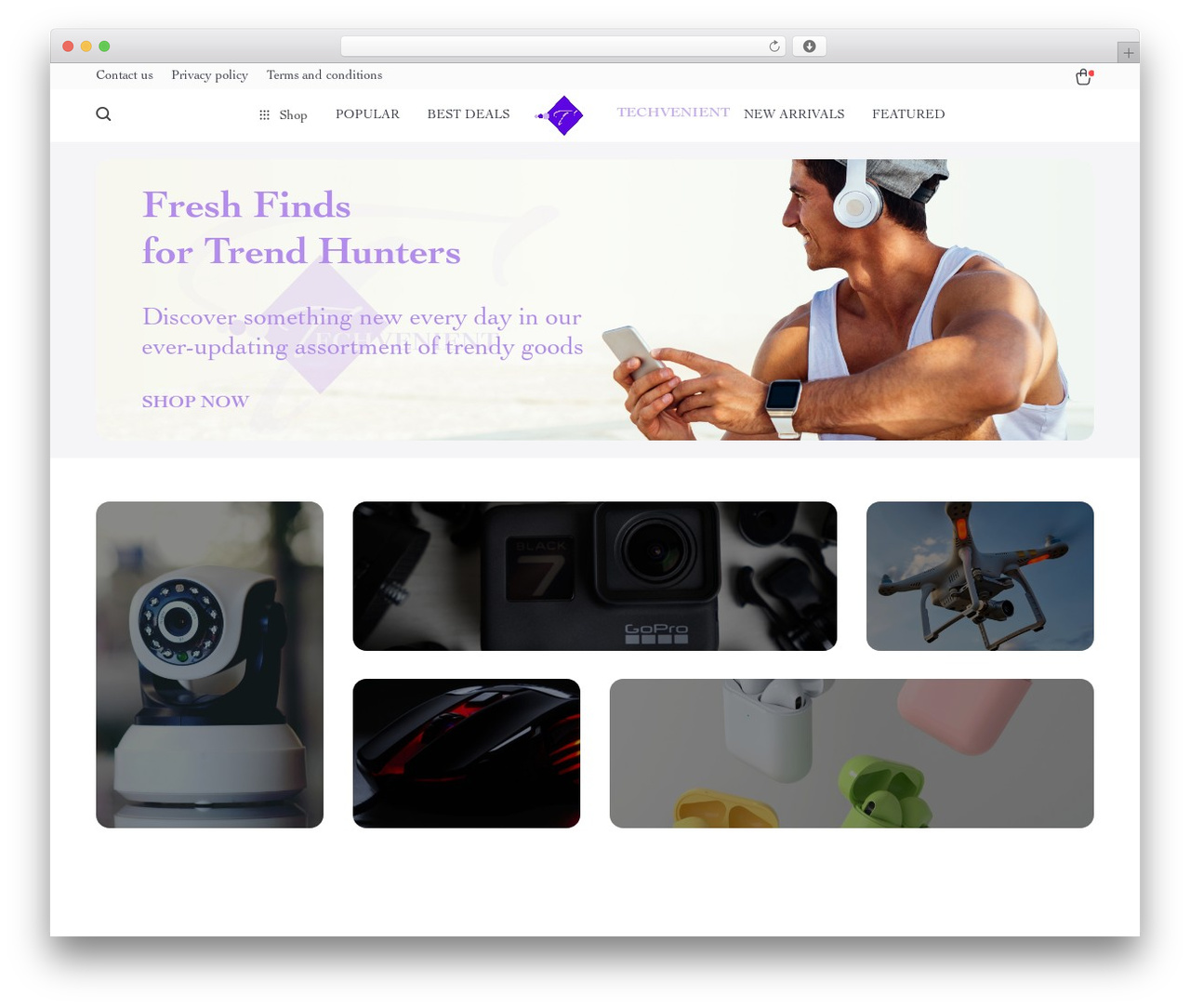 Rockwell WordPress shop theme - techvenient.com