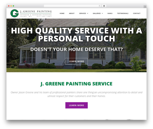Theme WordPress Hello Elementor - jgreenepainting.com