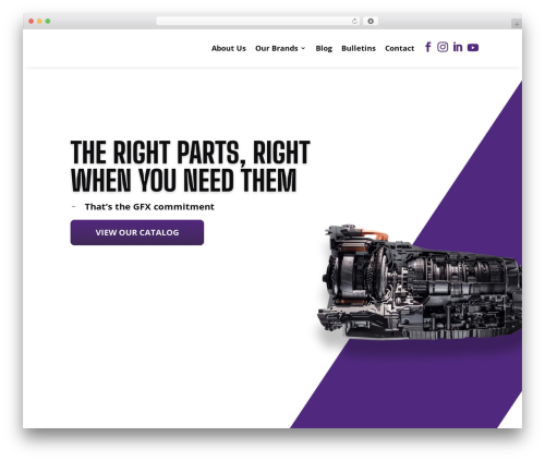 WordPress theme Divi - gfxcorp.com