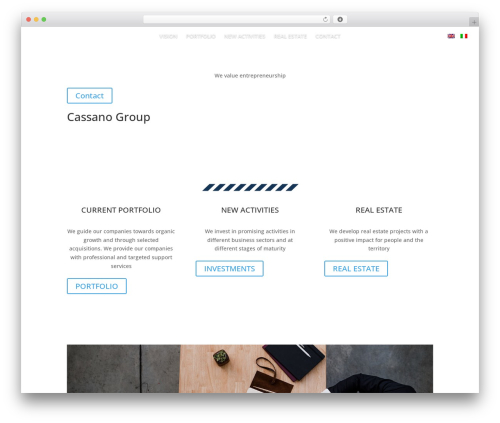 WordPress theme Divi - cassanogroup.ch