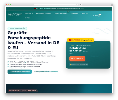 Rt mega menu WordPress plugin - smartpeptides.de