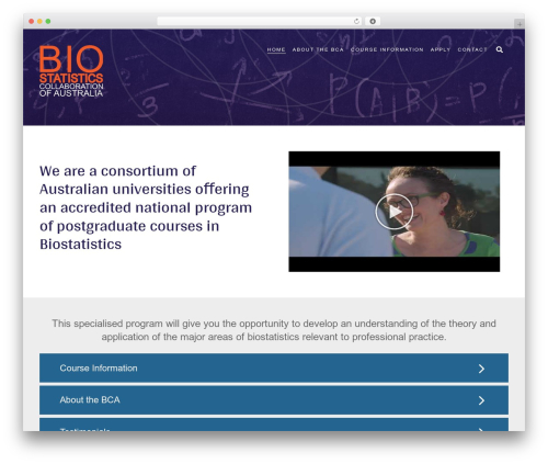 BCA WordPress theme - bca.edu.au