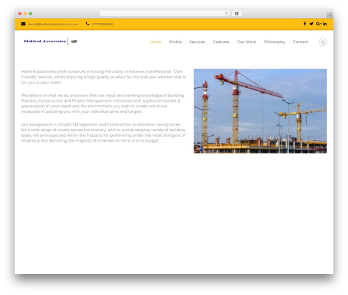 Flash WordPress theme - halfordassociates.co.uk