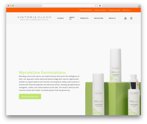 Salient theme WordPress - viktoriadeann.com