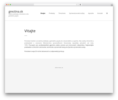 Theme WordPress Citadela - grectina.sk Theme WordPress Citadela - grectina.sk