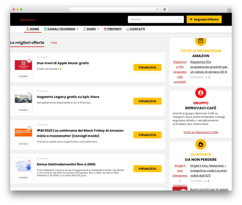 Rehub framework WordPress plugin - riprovaci.it