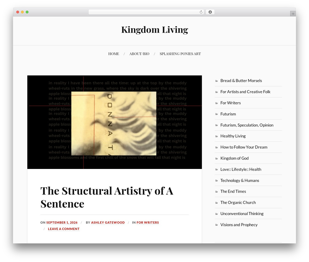 WordPress theme Lovecraft - WordPress.com - ashleygatewood.com