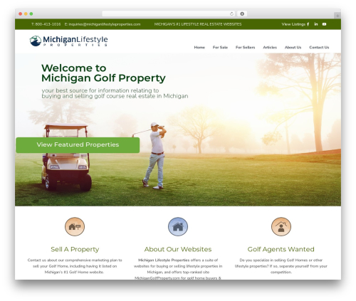 WpResidence top WordPress theme - michigangolfproperty.com