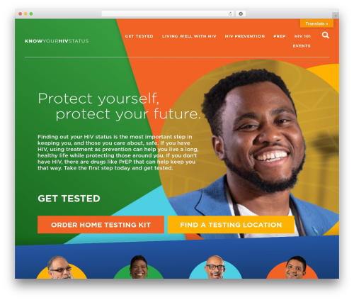FDOH WordPress theme - knowyourhivstatus.com