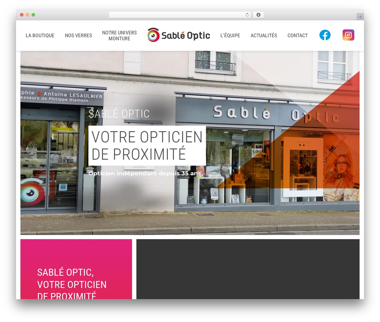 WordPress theme Sablé optic - sable-optic.fr WordPress theme Sablé optic - sable-optic.fr