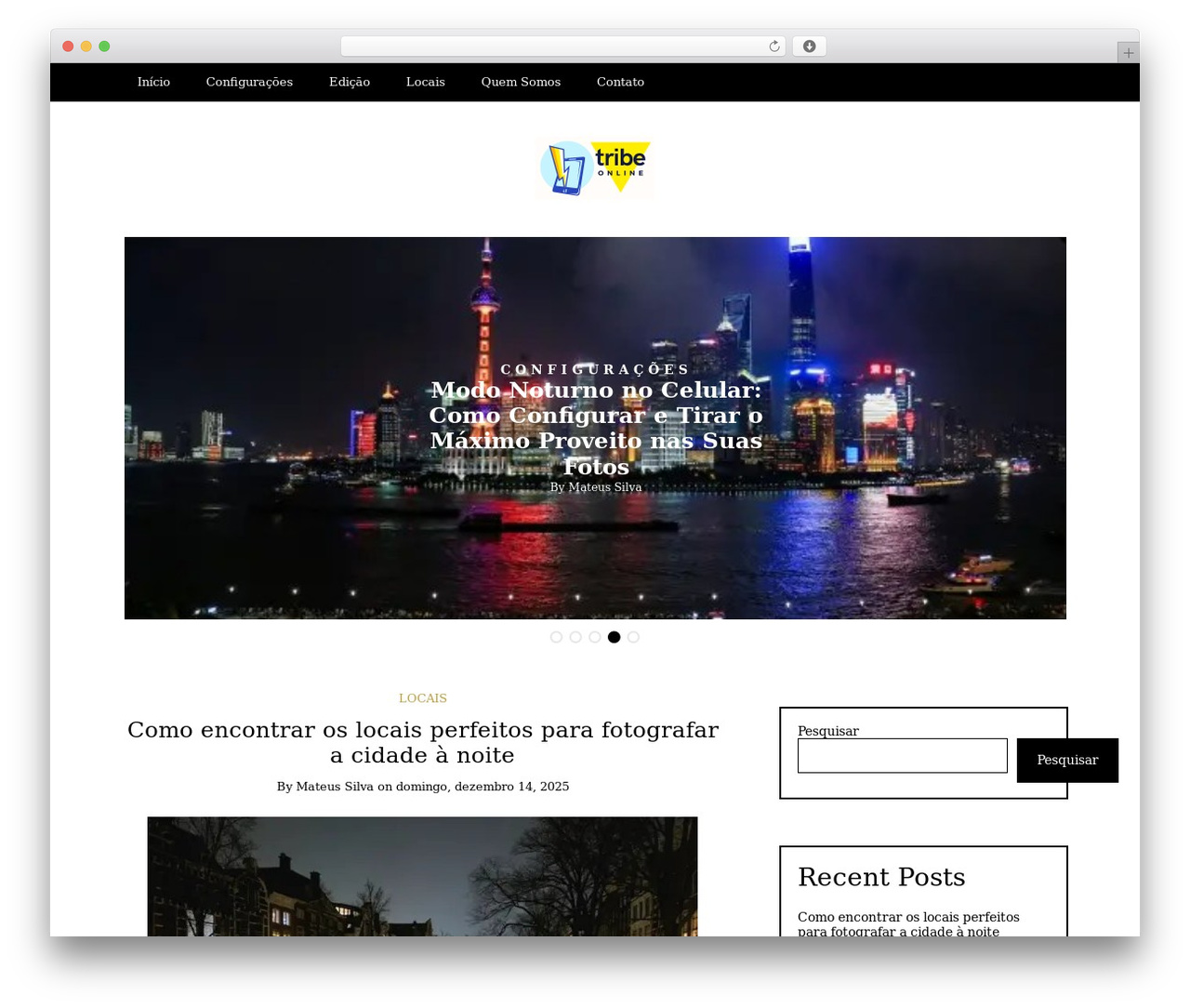 Writee WordPress theme - tribe3online.com