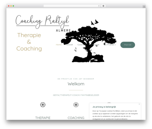 Yoku WordPress theme design - coachingpraktijkalmere.nl