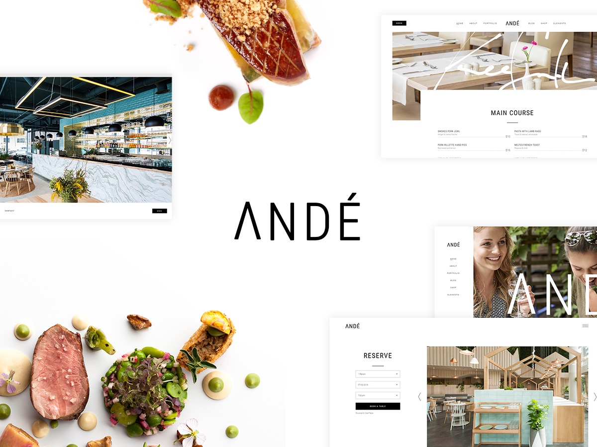 Ande best restaurant WordPress theme