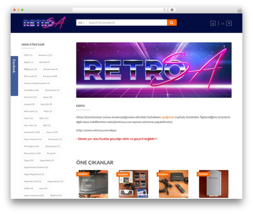 Best WordPress theme Shopper - retrosa.com