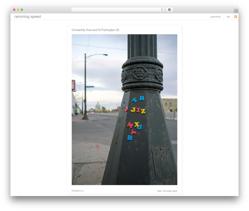 Catalyst WordPress theme - rammingspeed.org