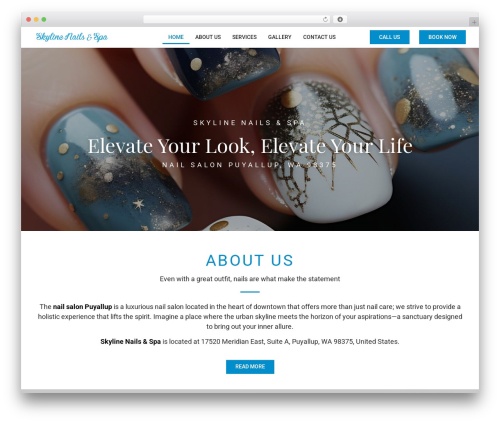Mac menu WordPress plugin - skylinenailsspa.com