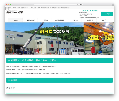Lightning skin pale WordPress plugin - nagasaki-crane.com