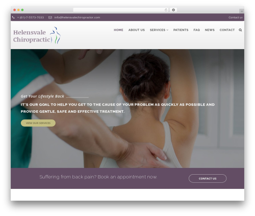Theme WordPress Chiropractor - helensvalechiropractor.com