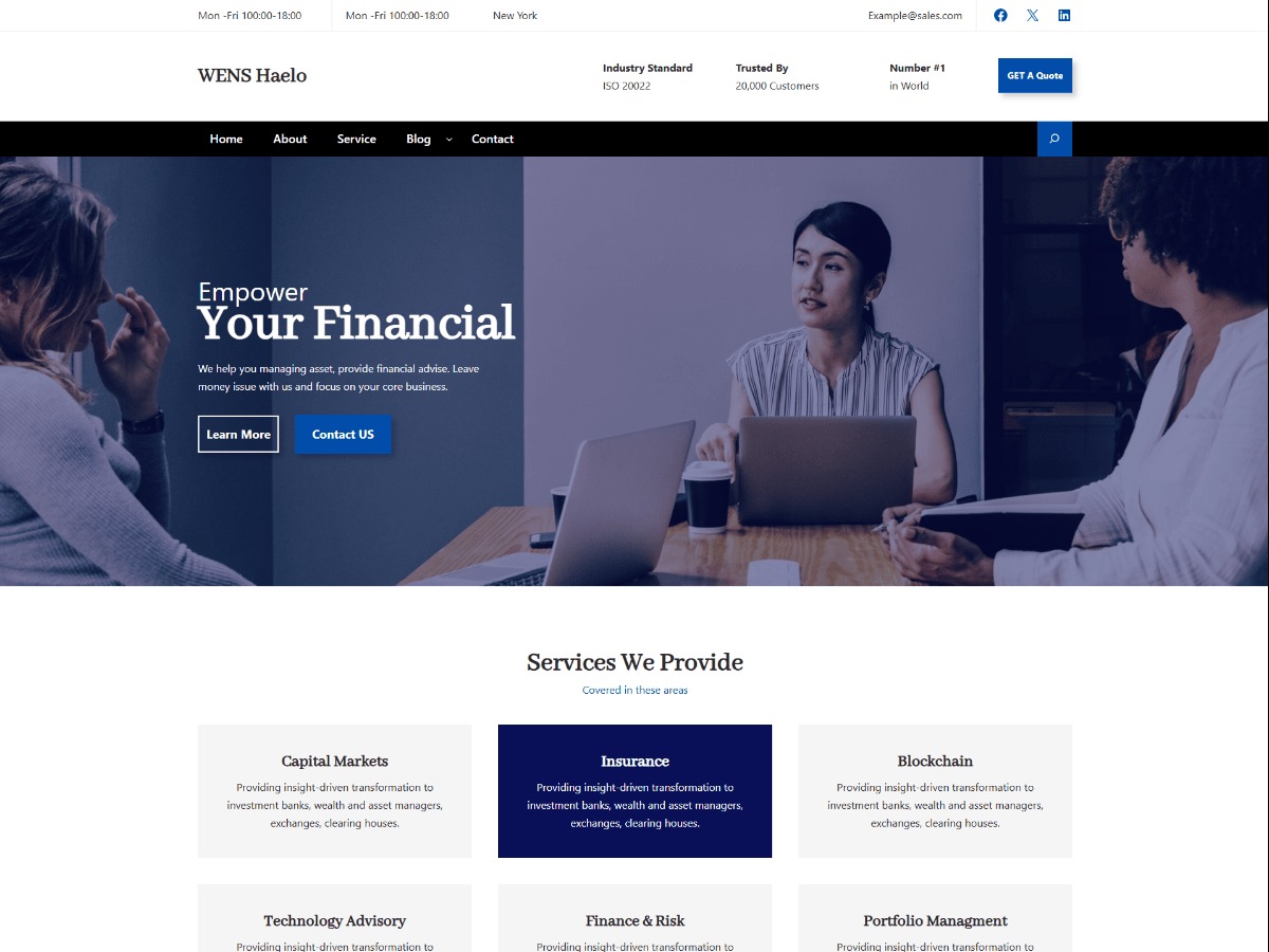 WENS Haelo WordPress blog theme
