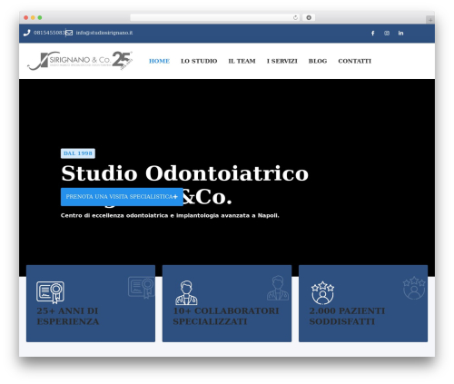 WordPress theme Medicate - studiosirignano.it