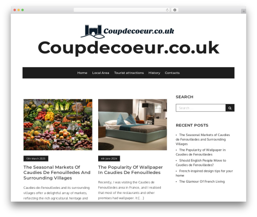 Galore WordPress theme - coupdecoeur.co.uk