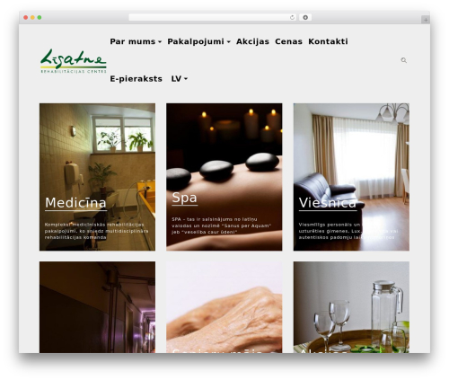 ligatne WordPress theme - rehcentrsligatne.lv