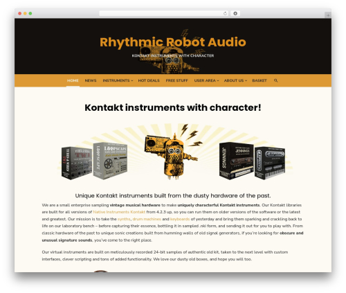 Theme WordPress Type Plus - rhythmicrobot.com