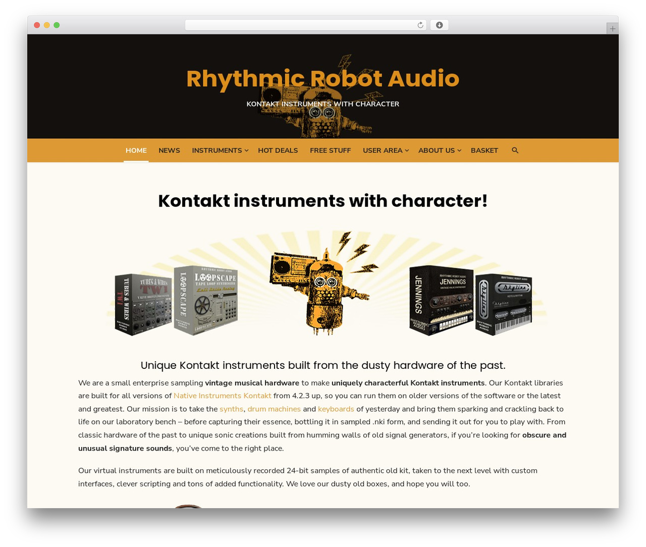 Theme WordPress Type Plus - rhythmicrobot.com