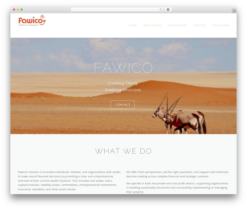 WordPress theme OnePress - fawico.com