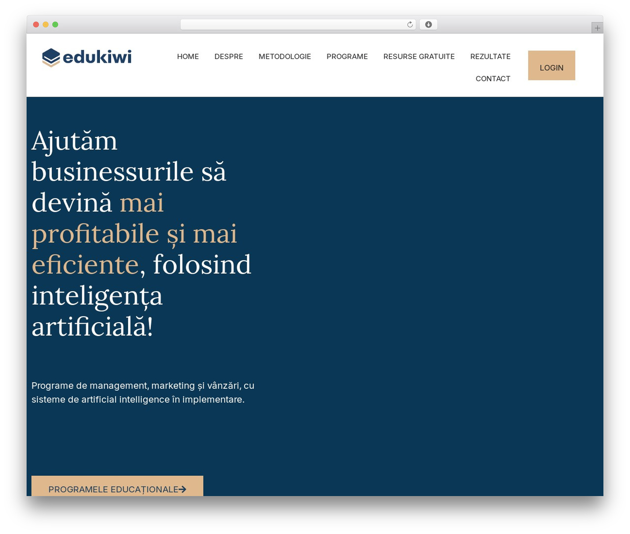 WP Bootstrap 4 WordPress theme - edukiwi.ro