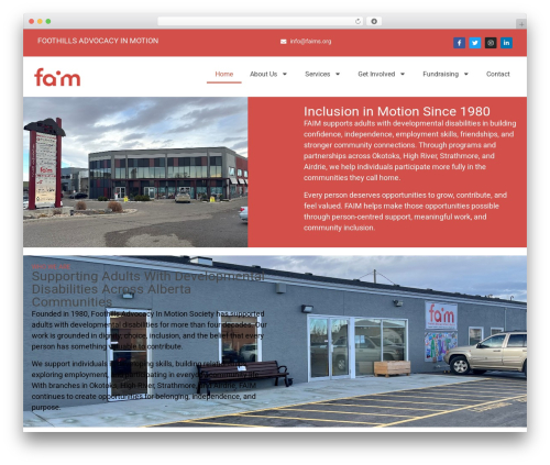 JupiterX WordPress theme - faims.org