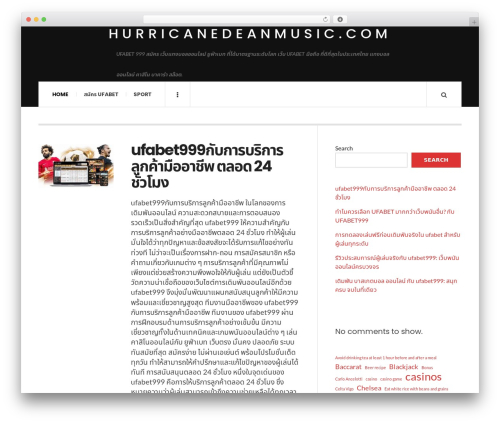 JustWrite theme WordPress - hurricanedeanmusic.com
