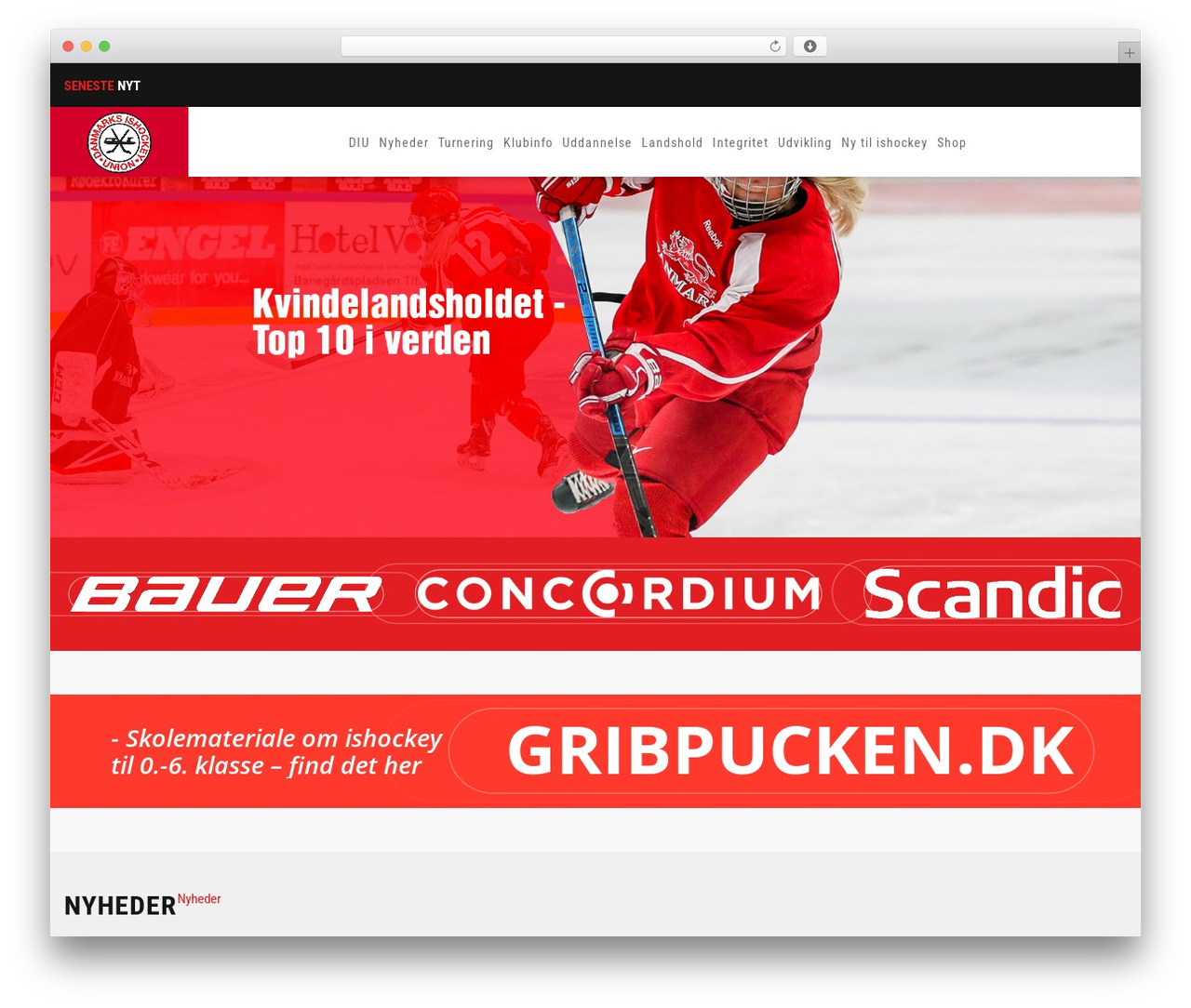 WordPress theme Splash - ishockey.dk