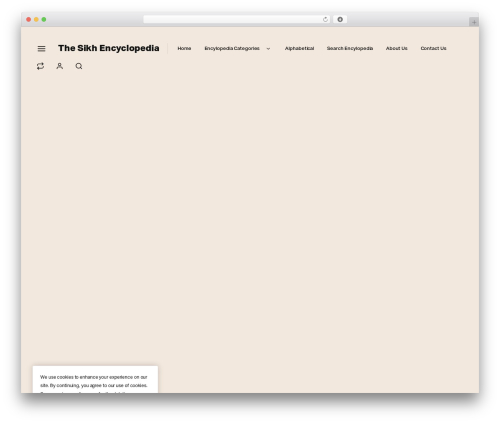 WordPress theme Wikilogy - thesikhencyclopedia.com