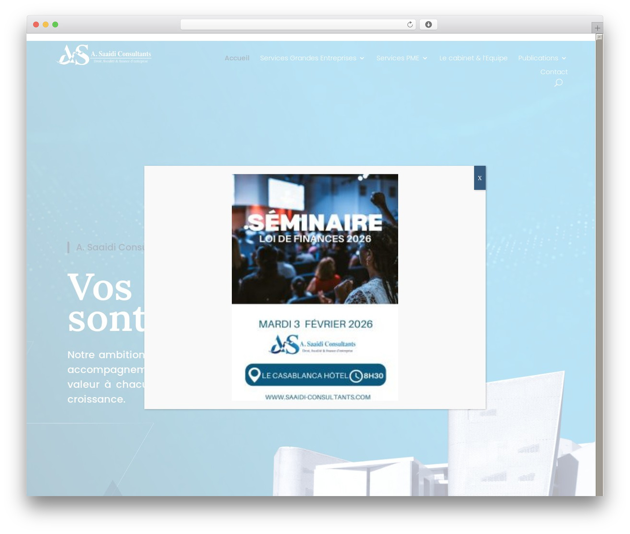 Webagile WordPress theme design - saaidi-consultants.com