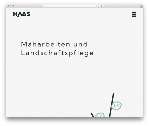 HAAS theme WordPress - haas-maeharbeiten.ch