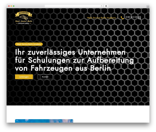 Hello Elementor theme WordPress - wash-service-berlin-academy.de