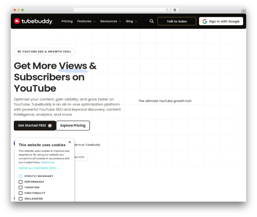 LUIS theme WordPress - www.tubebuddy.com