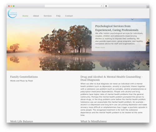 The Theme WordPress theme - advancewellbeing.net