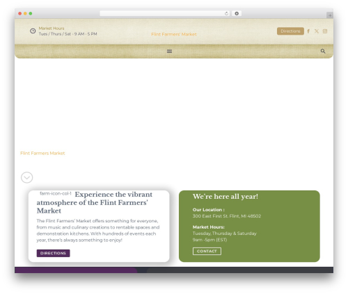 Thegem elements WordPress plugin - flintfarmersmarket.com