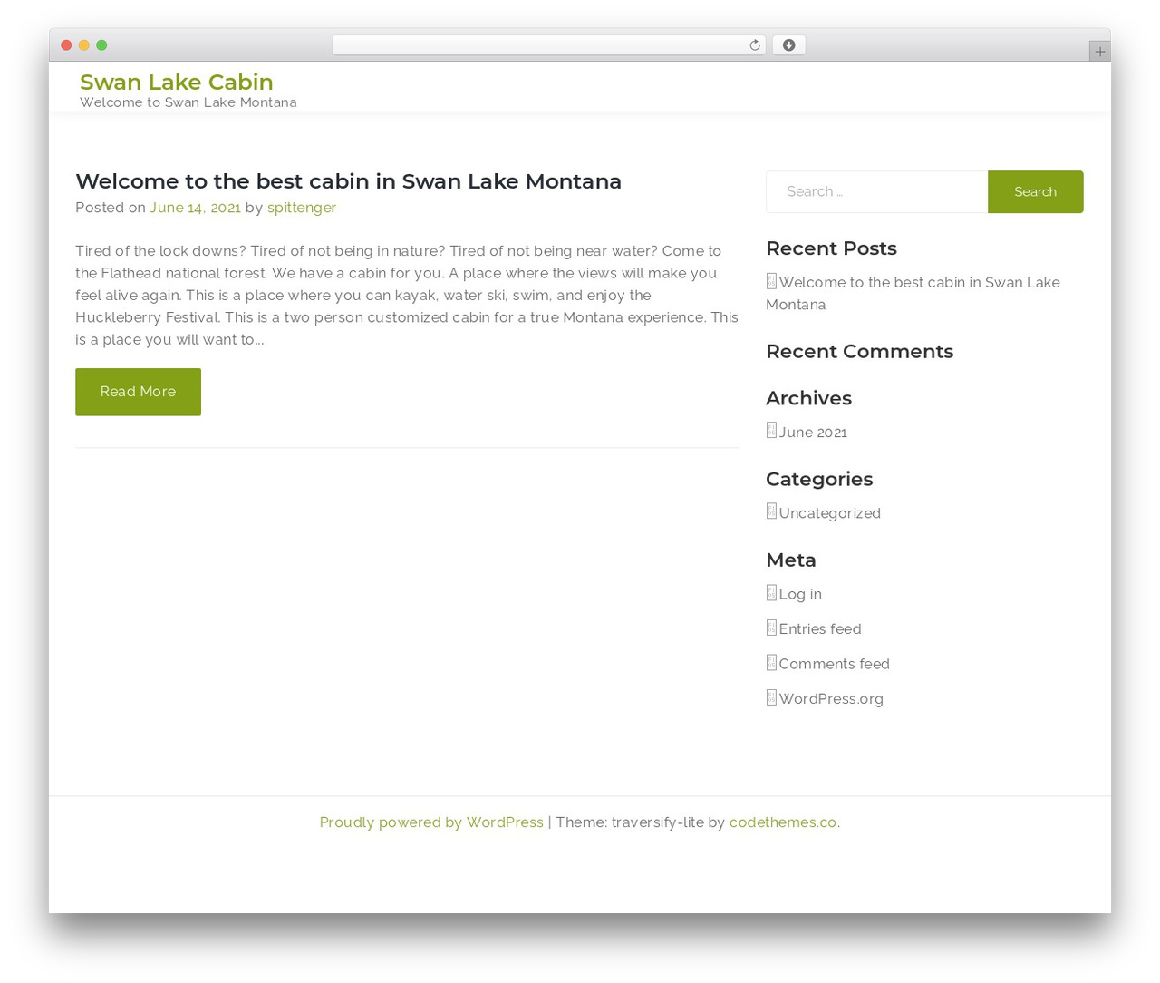 Traversify Lite WordPress theme - swancabin.com Traversify Lite WordPress theme - swancabin.com