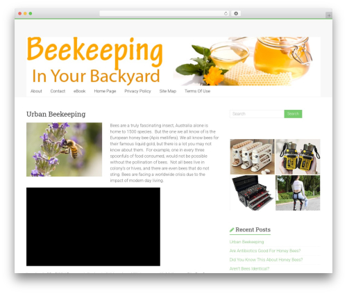 WordPress theme Accelerate - guidetobeekeeping.info
