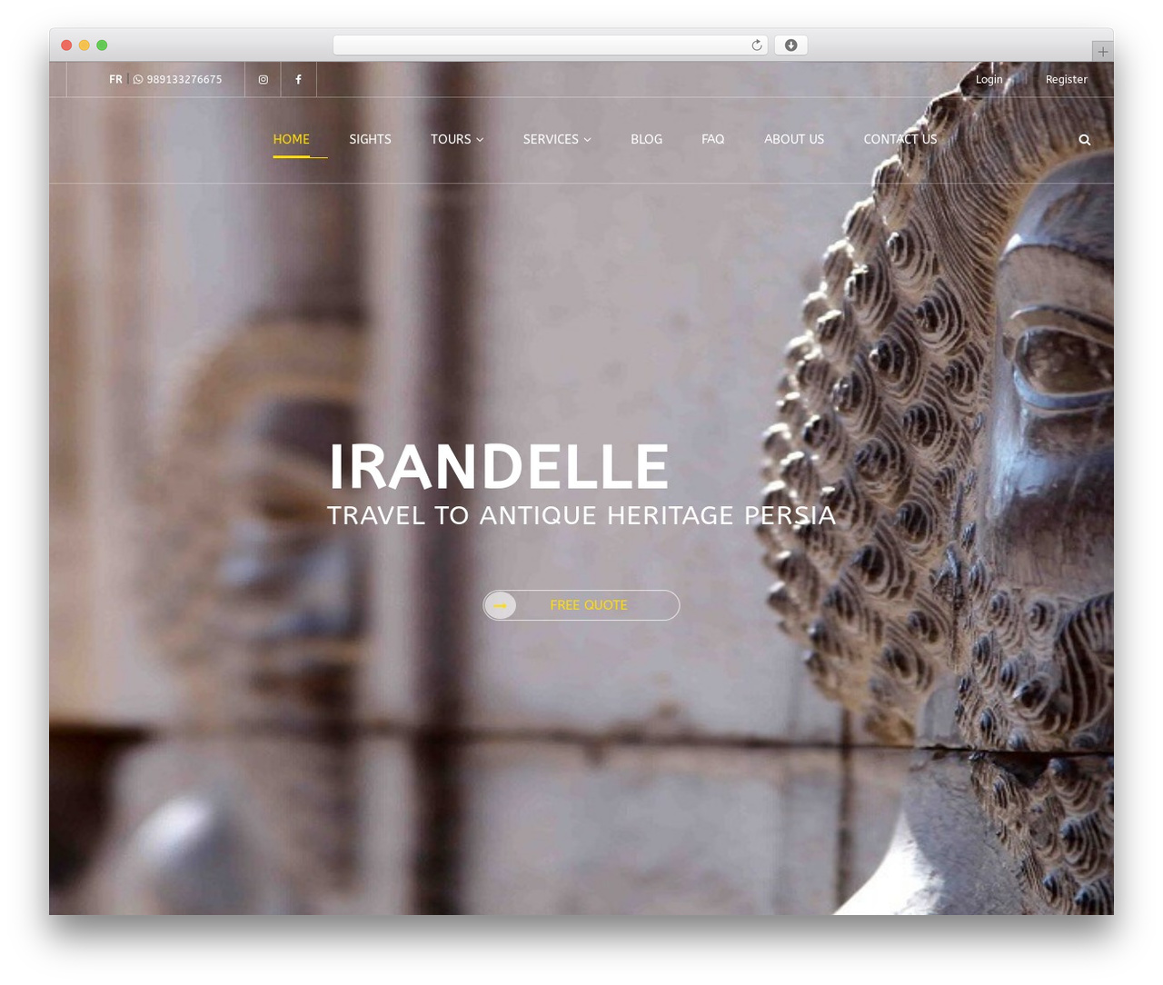 WordPress theme Exploore - irandelle.com