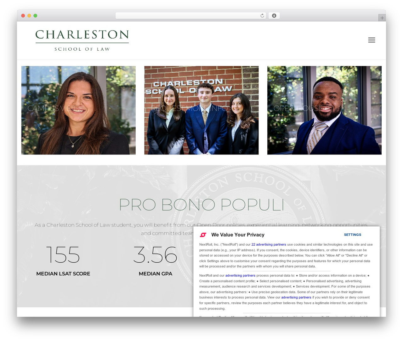 WordPress theme Kingster - charlestonlaw.edu