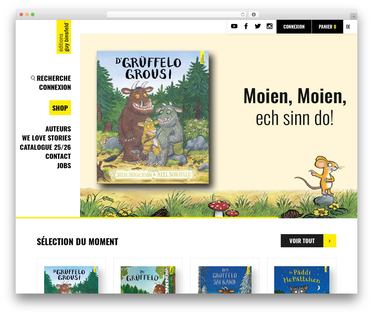 Wordpress Webpack theme WordPress page theme - editionsguybinsfeld.lu