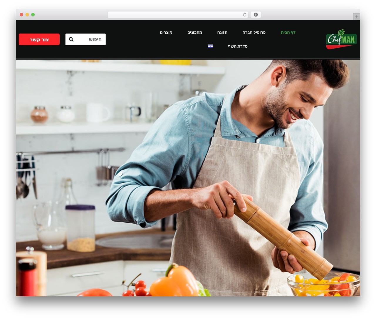 WP theme OceanWP - chefman.co.il