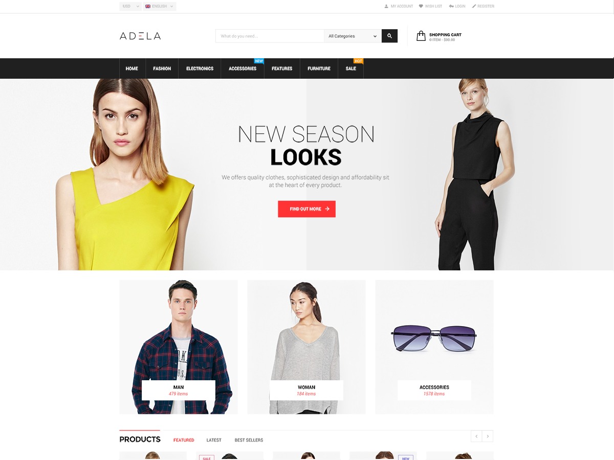 Adela WordPress store theme Adela WordPress store theme