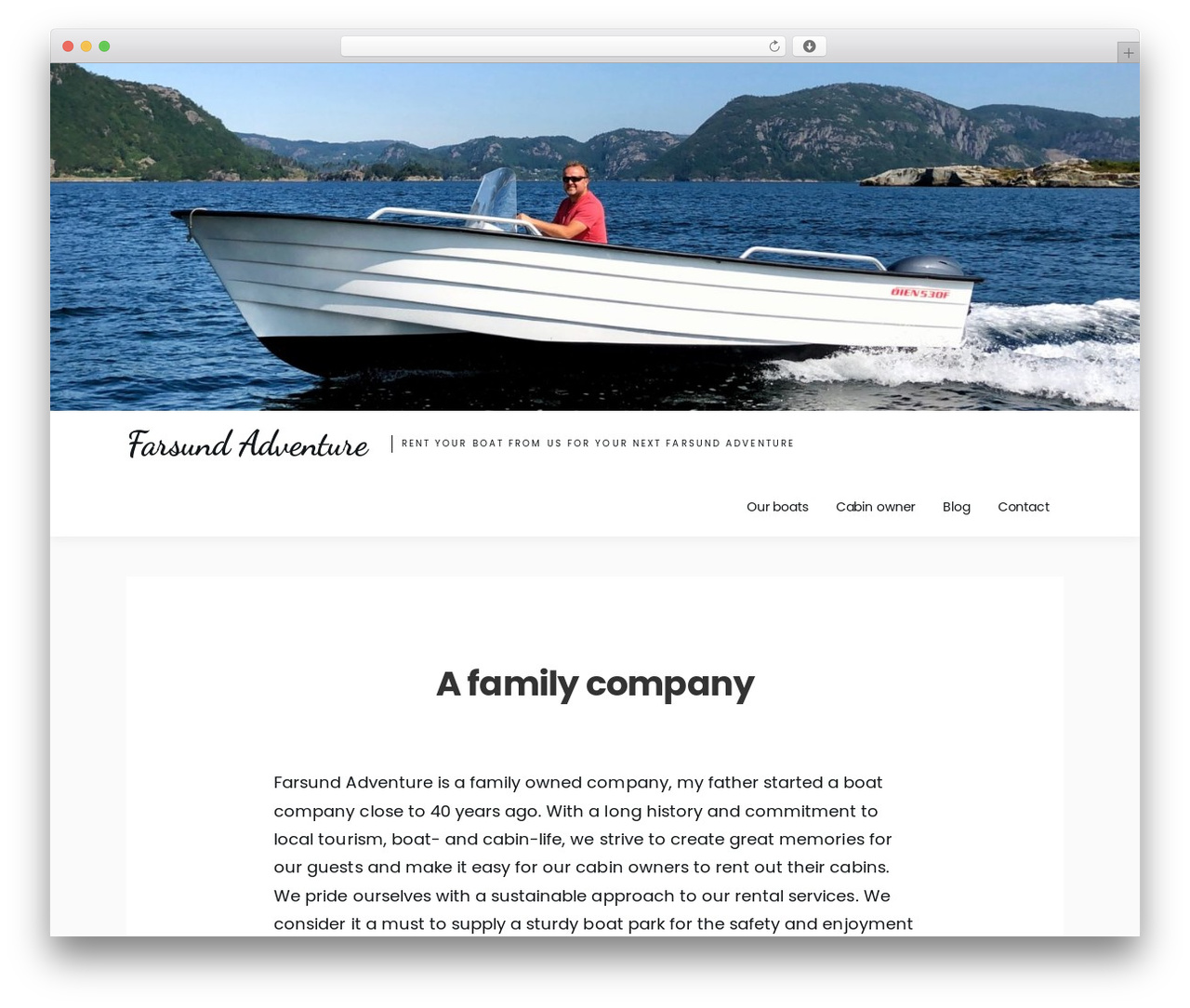 Amazorize WordPress theme design - farsundadventure.com