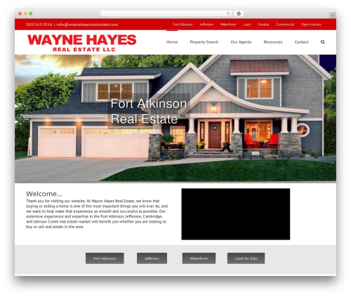 Avada WordPress theme - waynehayesrealestate.com